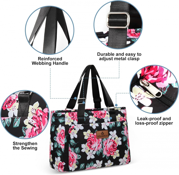 Geantă Termoizolantă HSHRISH pentru Prânz, Picnic și Cumpărături, Capacitate 15L, Roz  -ca nou [4]