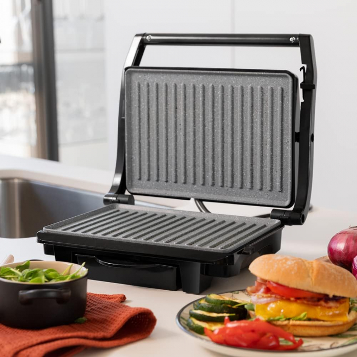 Grătar Electric Cecotec Rock'nGrill 1000 W Dark - DAUNĂ DE TRANSPORT [4]