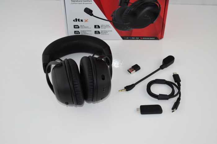 HyperX Cloud III Wireless – Set căști de gaming pentru PC, PS5, PS4, baterie de până la 120 de ore, Wireless 2.4GHz, Drivere de 53mm, Spumă cu memorie, Cadru durabil, Microfon de 10mm, Negru - BUN [8]