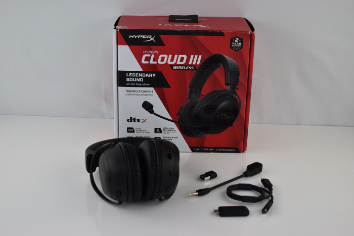 HyperX Cloud III Wireless – Set căști de gaming pentru PC, PS5, PS4, baterie de până la 120 de ore, Wireless 2.4GHz, Drivere de 53mm, Spumă cu memorie, Cadru durabil, Microfon de 10mm, Negru - BUN [7]