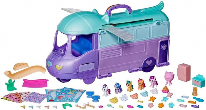 Jucărie'' My Little Pony Mini World Magic'', Mare Stream, 5 figurine de ponei, Set de Jocuri pentru Copii [2]