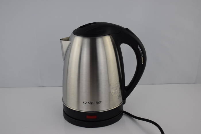 Kamberg - Fierbător electric pentru apă, din oțel inoxidabil, 18/10 – 1,8 litri – 1500 W – fierbere rapidă - BUN [5]