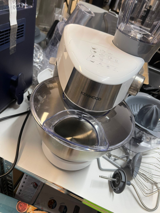 Kenwood Prospero+ KHC29.H0WH – Robot de bucătărie multifuncțional Patissier, pentru amestecare, batere și frământare, blender 1,5 L, bol multifuncțional 1,4 L cu trei discuri și storcător, bol princip [5]