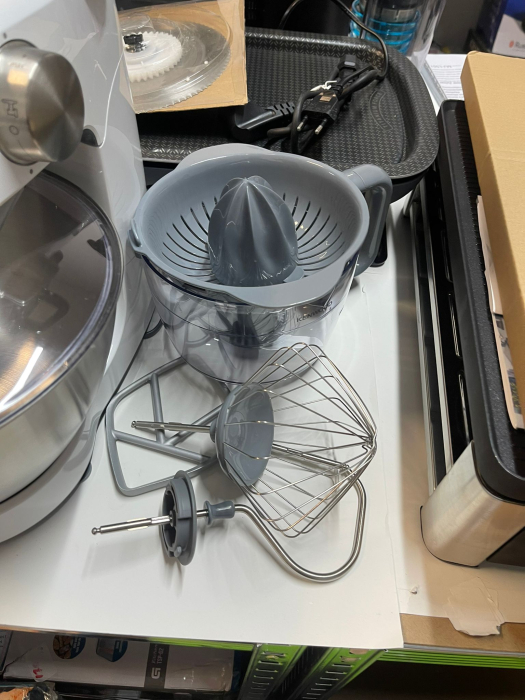 Kenwood Prospero+ KHC29.H0WH – Robot de bucătărie multifuncțional Patissier, pentru amestecare, batere și frământare, blender 1,5 L, bol multifuncțional 1,4 L cu trei discuri și storcător, bol princip [6]