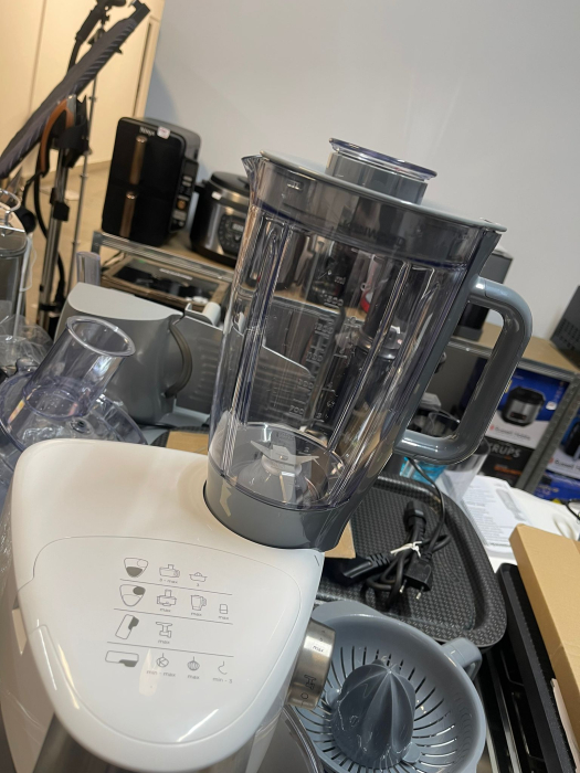 Kenwood Prospero+ KHC29.H0WH – Robot de bucătărie multifuncțional Patissier, pentru amestecare, batere și frământare, blender 1,5 L, bol multifuncțional 1,4 L cu trei discuri și storcător, bol princip [7]