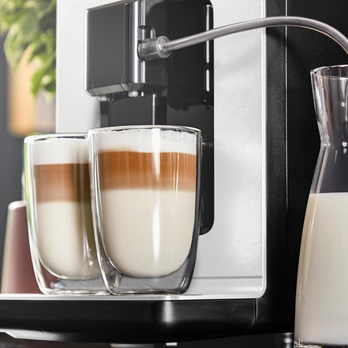 Krups EA897A Evidence ECOdesign – Espressor automat, funcție One-Touch Cappuccino, design ecologic, control tactil, personalizabil, grup de infuzare metalic, durabil, culoare alb / ardezie [9]