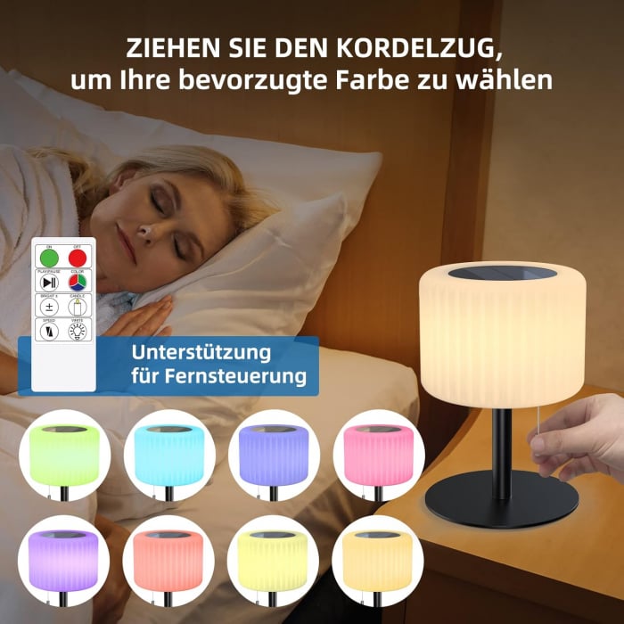 Lampă de masă fără fir pentru exterior, încărcabilă prin USB și solar, impermeabilă IP44, pentru grădină, balcon, restaurant. [7]