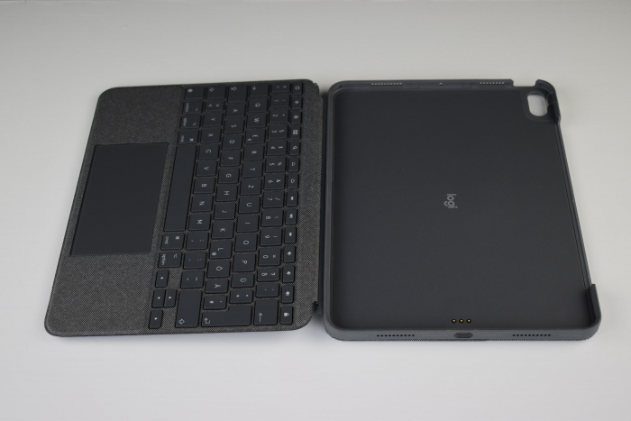 Logitech Combo Touch Husă cu Tastatură pentru iPad Air (Generația 4 și 5 - 2020, 2022) - (Versiunea Germană) - Culoare Gri - BUN [2]