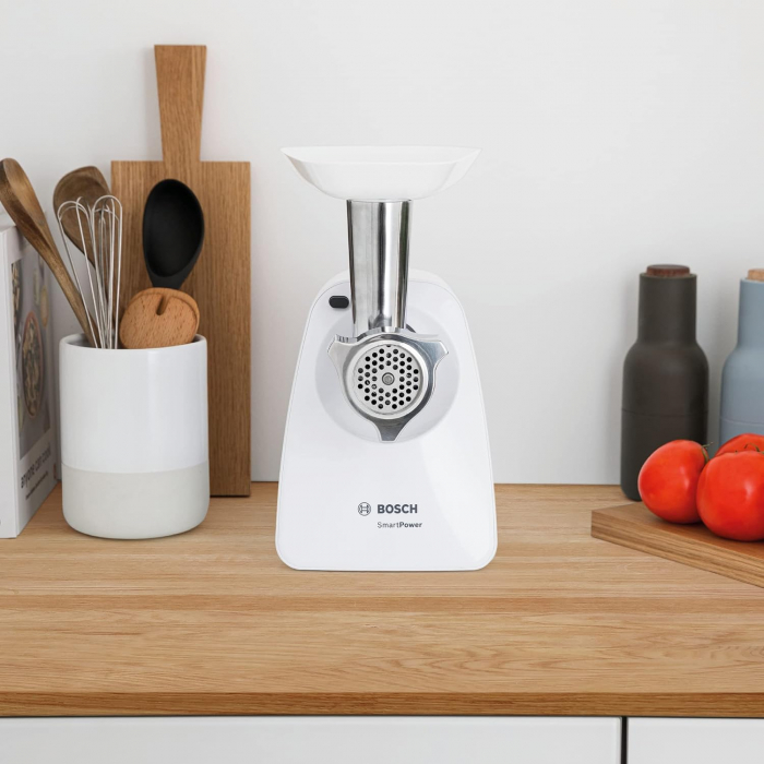 Mașină de tocat carne Bosch, electrică, 1500 W, 2 site, 1 treapta de putere, 1.7 kg/min - FOARTE BUN [3]