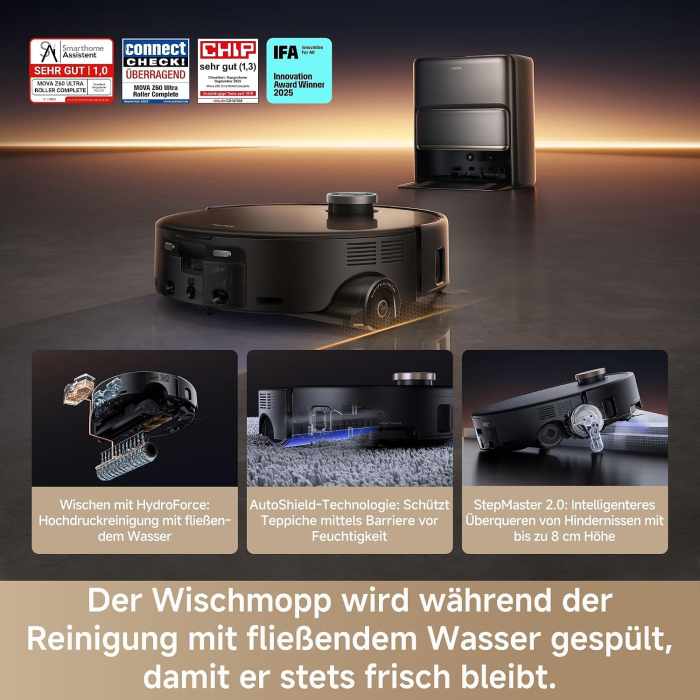 MOVA Z60 Ultra Roller Complete – Robot de aspirare și spălare [7]