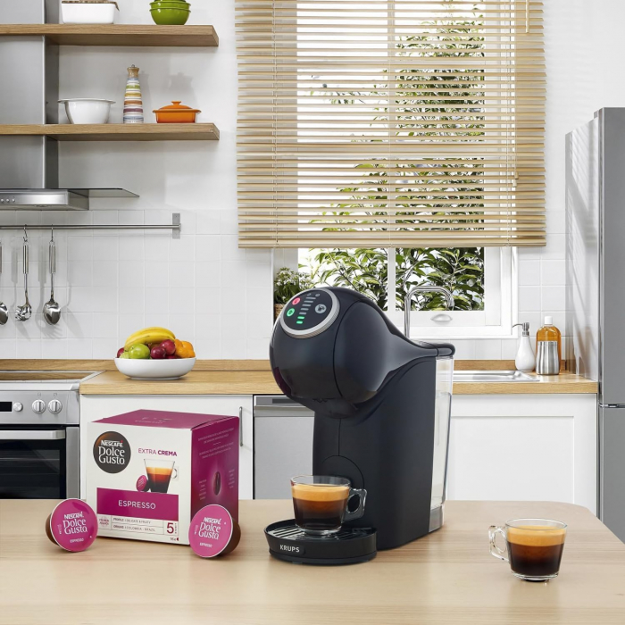 Nespresso, mașină de cafea cu capsule Krups KP123B Nescafé Dolce Gusto Mini Me, 1500 de wați, gri artic / negru [5]