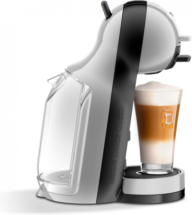 Nespresso, mașină de cafea cu capsule Krups KP123B Nescafé Dolce Gusto Mini Me, 1500 de wați, gri artic / negru [2]