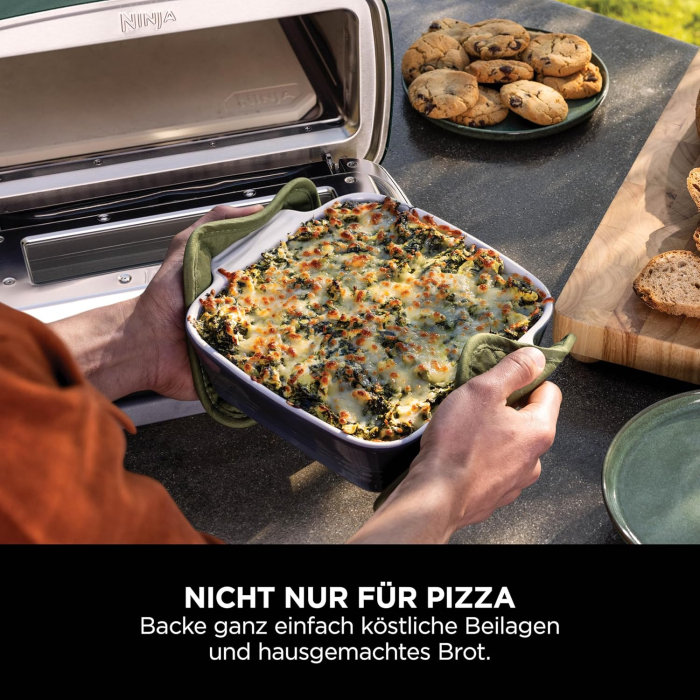 Ninja Artisan Cuptor Pizza de Exterior și Friteuză cu Aer Cald, 4 Funcții [8]