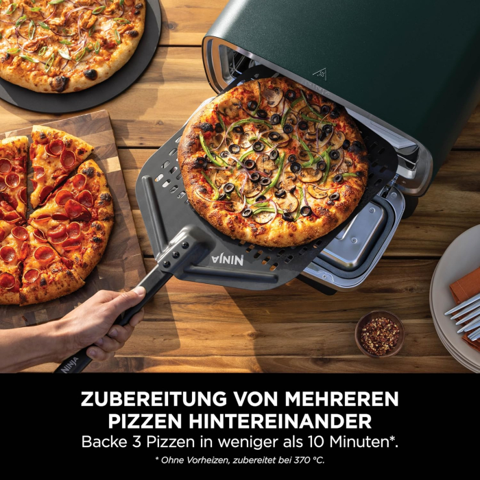 Ninja Artisan Cuptor Pizza de Exterior și Friteuză cu Aer Cald, 4 Funcții [7]