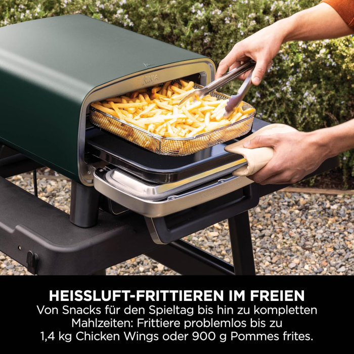 Ninja Artisan Cuptor Pizza de Exterior și Friteuză cu Aer Cald, 4 Funcții [9]