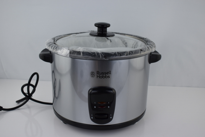 Oală de gătit cu abur Russell Hobbs 1,8l Funcție de menținere la cald, Lingură de orez Oțel inoxidabil, Capac din sticlă - CA NOU [5]