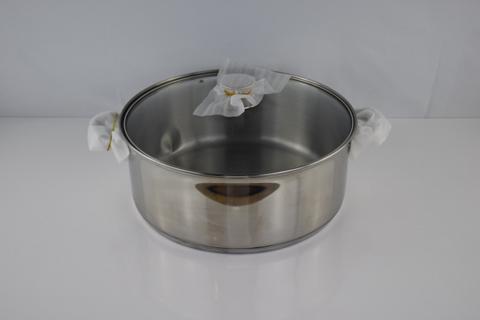 Oală de gătit VIER CI30, diametru 30 cm, oțel inoxidabil 18/10, cu inducție - DAUNĂ DE TRANSPORT [4]