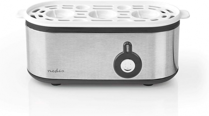 Fierbător de oua Nedis - Din otel inoxidabil, pentru pana la 3 oua - aluminiu negru- CA NOU [4]