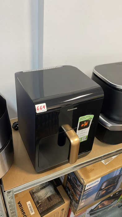 Panasonic NF-CC600AXE friteuză cu aer cald cu fereastră de vizualizare, 6L, 80–200°C, temporizator digital și afișaj LCD, adăugare delicată de abur, 11 programe predefinite [8]