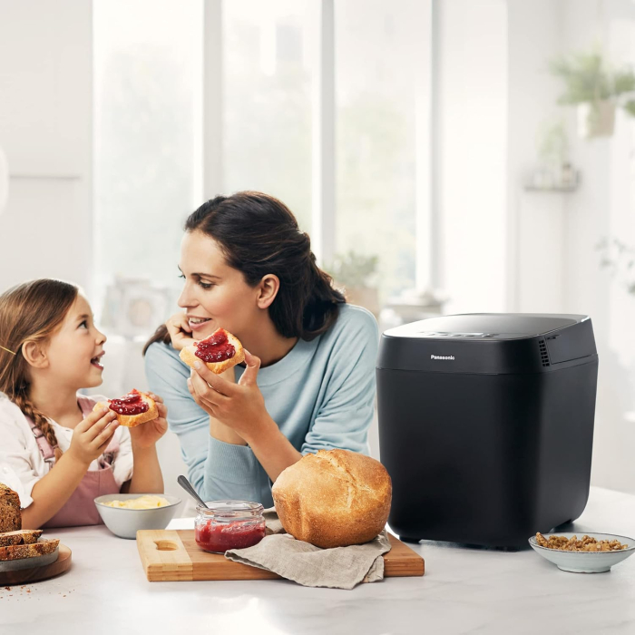 Panasonic SD-ZF2010KXF – Mașină de pâine Croustina, 18 programe, pentru pâine fără gluten, câștigătoare test mașini de pâine 2018, culoare neagră [2]