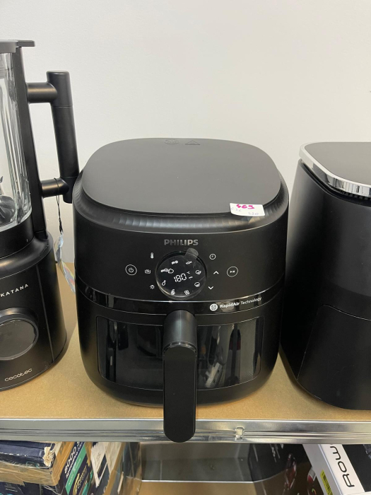 Philips Airfryer Seria 2000, 6.2L – Putere 1700W, Fereastră de gătit, Tehnologie RapidAir, Ecran tactil digital, 13 opțiuni de gătit, până la 90% mai puțină grăsime, Negru (NA230/00) [2]