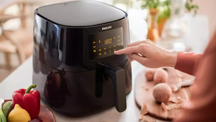 Philips Essential Airfryer XL HD9270/90 – Friteuză cu aer cald Rapid Air, 6,2 L, 2000 W, 5 porții, negru [8]