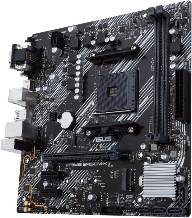Placa de baza ASUS PRIME B450M-K II, Socket AM4 6Gbit/s, USB 3.1 Gen 2 Typ-A - CA NOU [2]