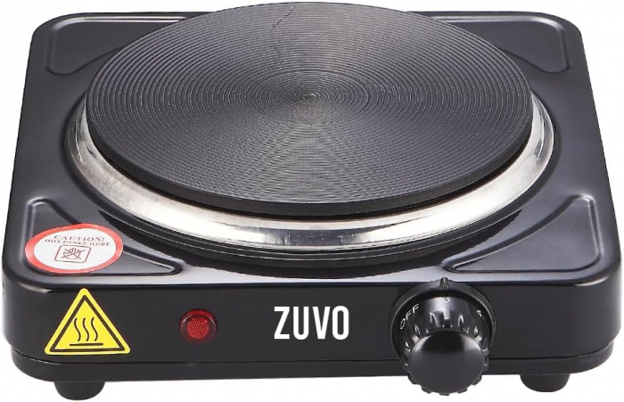 Plita electrica cu un singur ochi de 1500W - Plita cu inel negru - Portabila si cu termostat reglabil - Placa de încalzire din fonta - [2]
