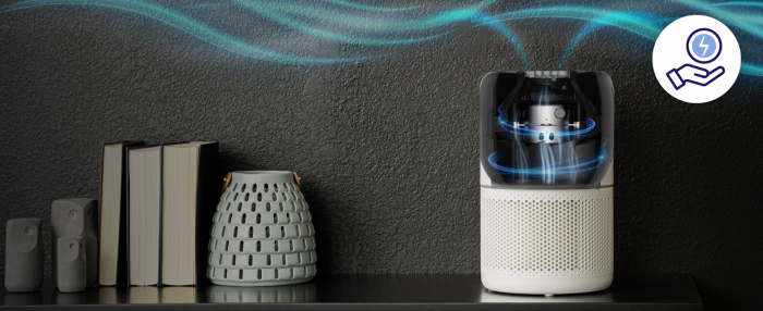 Purificator de aer Smart Levoit Core 300S Wi-Fi, Filtru 3 in 1 True HEPA, Carbon Activ, Senzor Calitate Aer, Mod Auto, Alexa, Google Home, Panou Comanda Touch Screen, Control Remote, Alb [5]