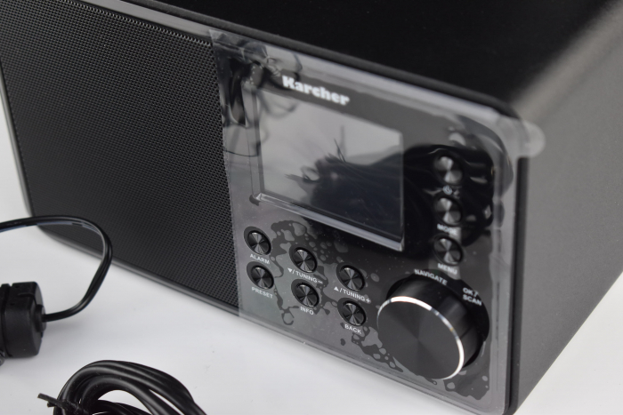 Radio digital Karcher DAB 3000 (DAB Plus, FM-RDS/DAB+, Intrare AUX, Ceas deșteptător cu alarmă duală -CA NOU [5]