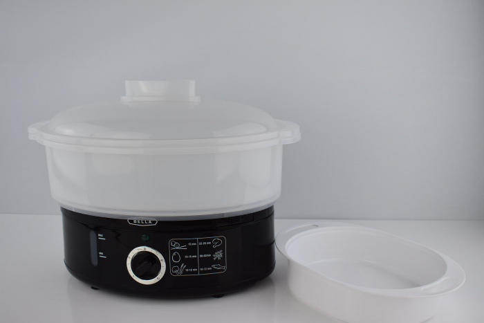 Recipient cu Două Nivele BELLA pentru Gătit la Aburi,7L,Negru -BUN [7]