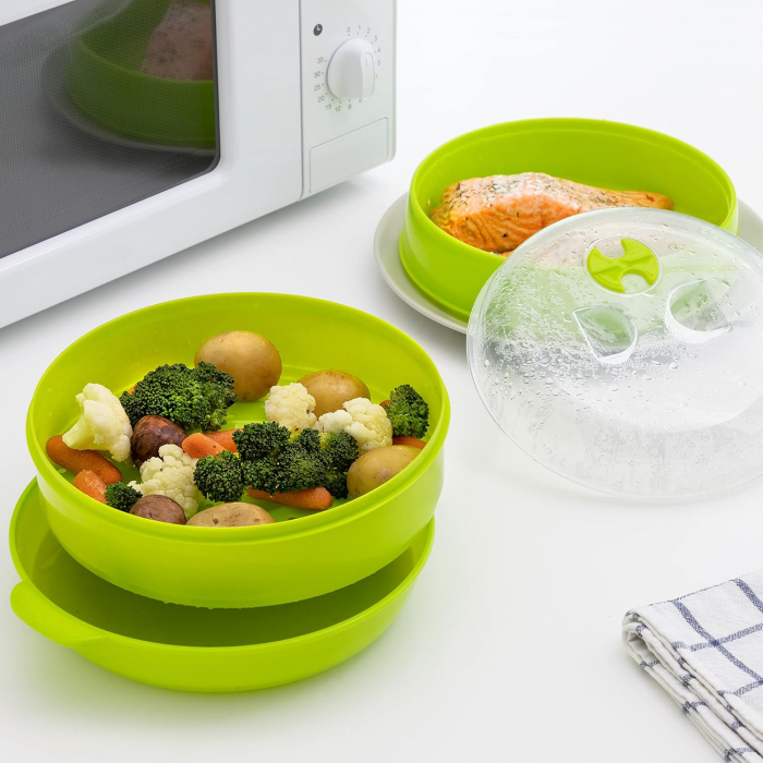 Recipient Dublu pentru Microunde InnovaGoods -BUN [3]