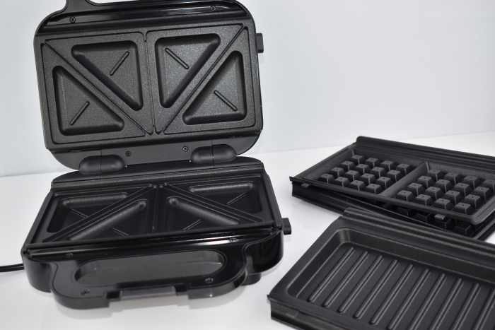 Russell Hobbs Creations 26810-56 Multifuncțional 3-în-1 Toaster, Placă pentru Gofre, Grill de Contact (Dishwasher-safe, Acoperire Antiaderentă și Plăci Extra Adânci, Fără BPA) - DAUNĂ DE TRANSPORT [17]