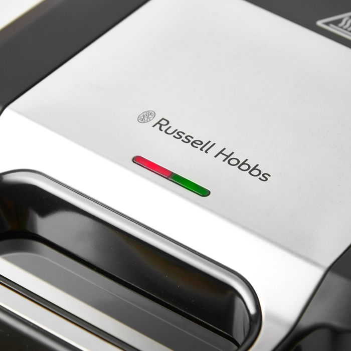 Russell Hobbs Creations 26810-56 Multifuncțional 3-în-1 Toaster, Placă pentru Gofre, Grill de Contact (Dishwasher-safe, Acoperire Antiaderentă și Plăci Extra Adânci, Fără BPA) - DAUNĂ DE TRANSPORT [3]
