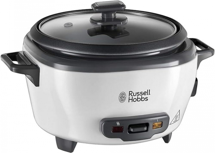 Russell Hobbs oală de gătit orez  0,8l inclusiv cuptor cu abur - inel de fierbere, funcție de menținere la cald, lingură pentru orez și pahar de măsurare, oală pentru legume și pește etc. - FOARTE BUN [2]