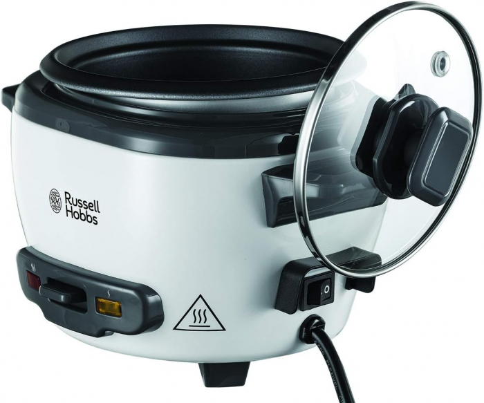Russell Hobbs oală de gătit orez  0,8l inclusiv cuptor cu abur - inel de fierbere, funcție de menținere la cald, lingură pentru orez și pahar de măsurare, oală pentru legume și pește etc. - FOARTE BUN [3]