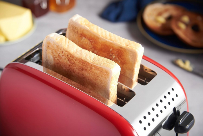Russell Hobbs prăjitor de pâine [pentru 2 felii] Colours Plus oțel inoxidabil roșu - CA NOU [4]