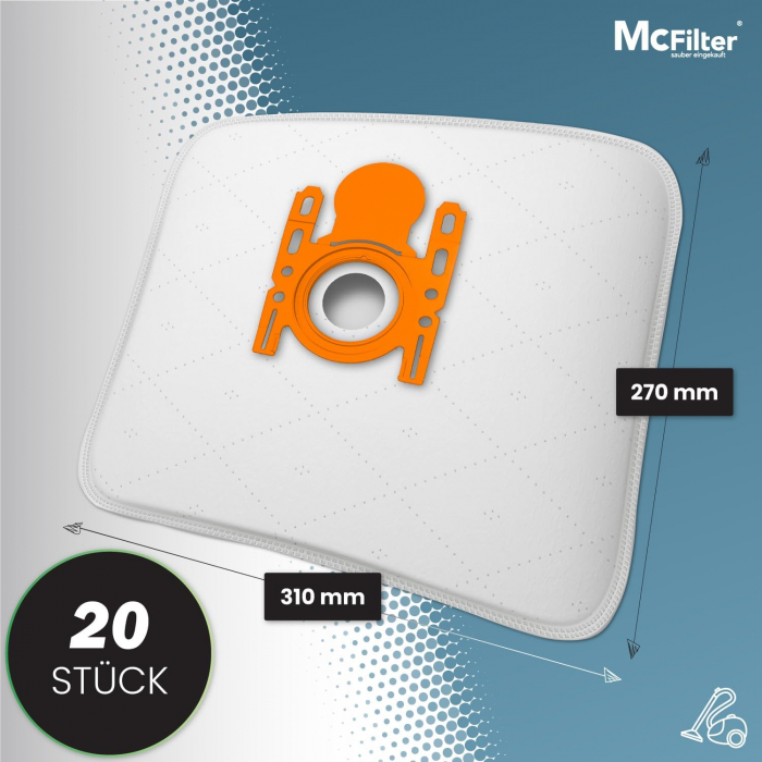 Saci de aspirator potriviți pentru Swirl S62, S67, S73 | pentru Siemens, Bosch | S 62 S 67 S 73, McFilter-CA NOU [2]