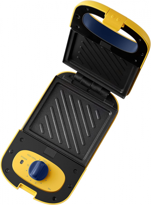 Sandwich Maker COMFEE MC-JK1312P201, 950W, oprire automată, placi antiaderente, placi grill - CA NOU [2]