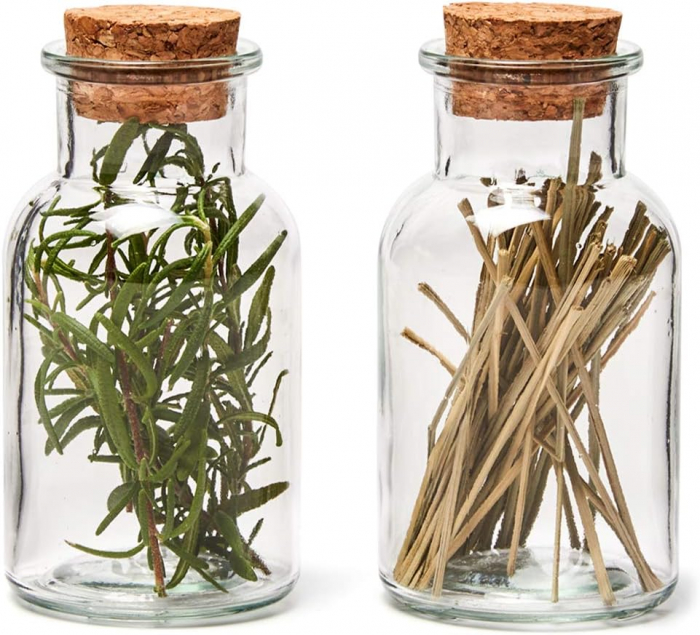 Set 20 Sticle de Sticlă cu Dop de plută, Ideal pentru Condimente și Decor - CA NOU [3]