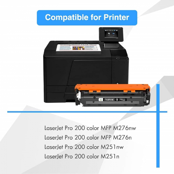 Set 4 Cartușe Toner Compatibile pentru Imprimante HP LaserJet Pro 200 Color MFP M276n, M276nw, M251nw și M251n -CA NOU [4]