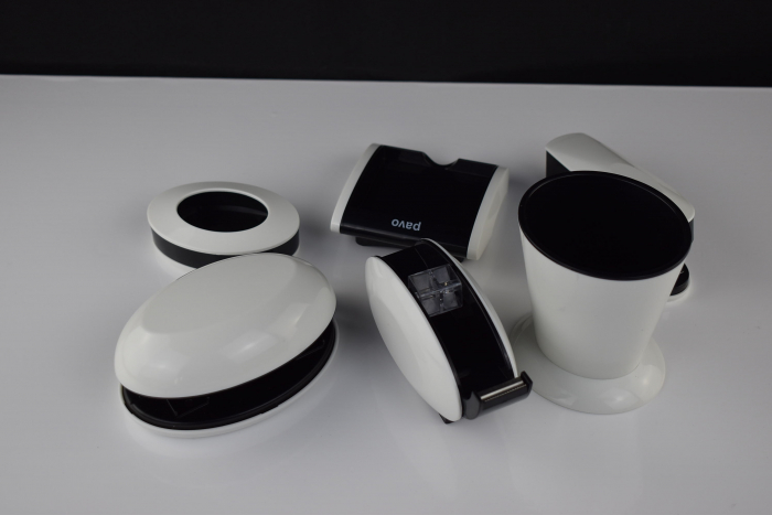 Set Birou Pavo Trendy, 6 Piese - Alb Lucios -CA NOU [8]