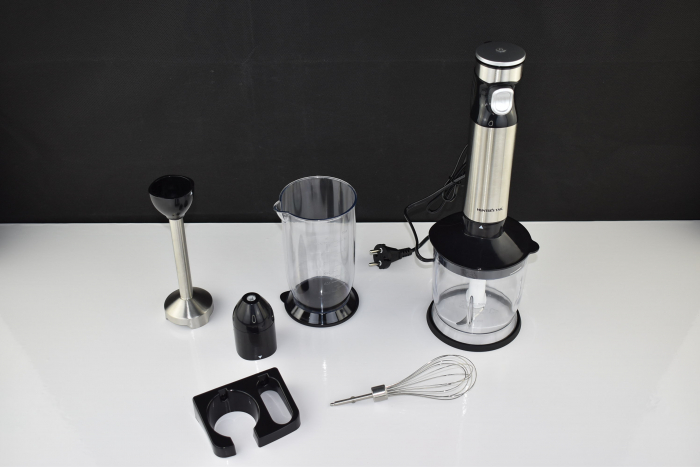 Mixer vertical 4 în 1 (tocător, mixer, recipient și tel), accesorii fără BPA, se pot spăla in mașina de spălat vase -FOARTE BUN [5]