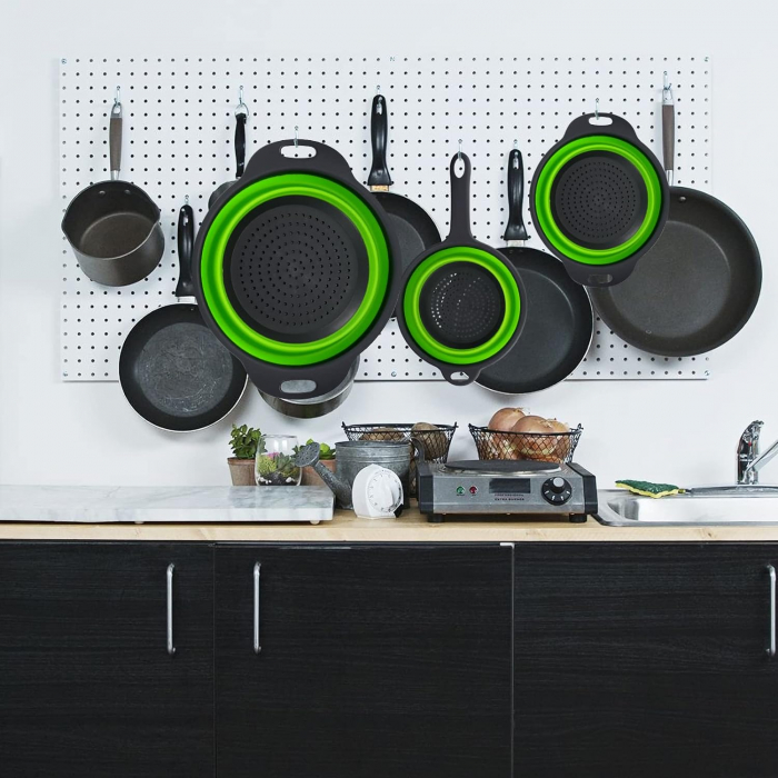 Set de 3 Sita din Silicon pentru Bucătărie cu Mâner - CA NOU [3]