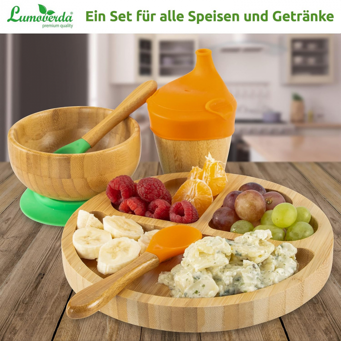 Set de veselă pentru copii din bambus,LUMOVERDA-CU PARTICULARITĂȚI [3]