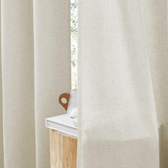 Set Perdele PONY DANCE Semi-transparent, crem, 160 x 140 cm , cu rejansă [3]