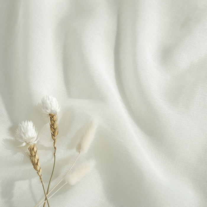 Set Perdele PONY DANCE Semi-transparent, crem  245 x B 140 cm , cu rejansă [5]