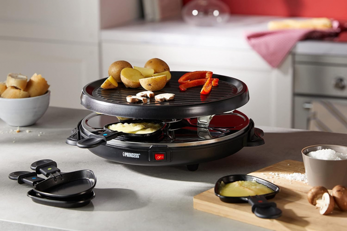 Set raclette și grătar Princess pentru 6 persoane cu acoperire antiaderentă, 800 de wați, - FOARTE BUN [4]
