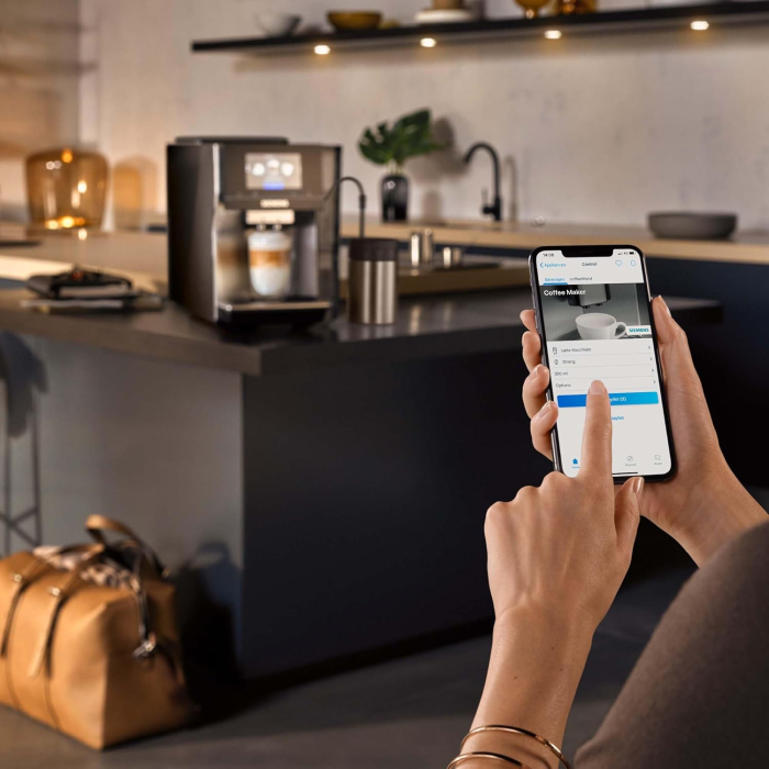 Siemens EQ.700 Classic TP705D01 – Espressor automat complet, control prin aplicație, ecran tactil intuitiv, până la 10 rețete de cafea personalizabile ca favorite, curățare automată cu abur, putere 15 [7]