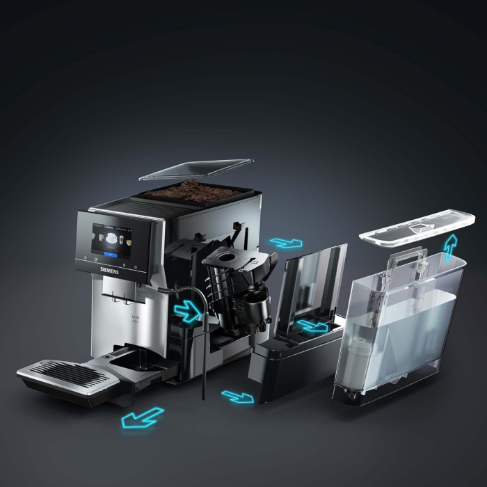 Siemens EQ.700 Classic TP705D01 – Espressor automat complet, control prin aplicație, ecran tactil intuitiv, până la 10 rețete de cafea personalizabile ca favorite, curățare automată cu abur, putere 15 [8]